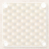 Blue Capitone Textile: Retro Hintergrund Glasuntersetzer (Rückseite)