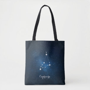 Blue Capricorn Zodiac Sign Constellation Tasche