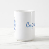 Blue Capricorn Zodiac Star Sign Persönlichkeit Kaffeetasse (Mittel)