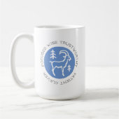 Blue Capricorn Zodiac Star Sign Persönlichkeit Kaffeetasse (Links)