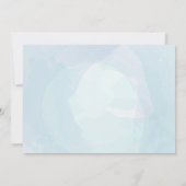 Blue Car Balloons Drive Thru Baby SHower Einladung (Rückseite)