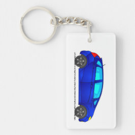Blue Car Keyring, Cars Schlüsselanhänger, Schlüsse Schlüsselanhänger