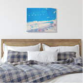 Blue Car Leinwanddruck (Insitu (Schlafzimmer))