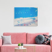 Blue Car Leinwanddruck (Insitu (Wohnzimmer))