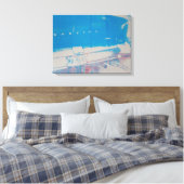 Blue Car Leinwanddruck (Insitu (Schlafzimmer))