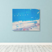 Blue Car Leinwanddruck (Insitu (Holzboden))