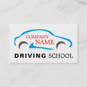 Blue Car Logo, Fahrschule, Lehrer Visitenkarte (Vorderseite)