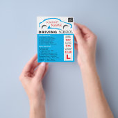 Blue Car Logo, Fahrschule, Lehrerwerbung Flyer (Gruppe)