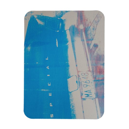 Blue Car Magnet (Vertikal)