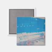 Blue Car Magnet (Vorderseite/Rückseite)