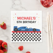 Blue Car Racing Party Serviette (Beispiel)