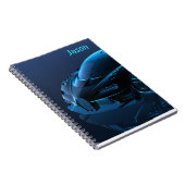 Blue Car Themed Automobile Notebook Notizblock (Rechte Seite)