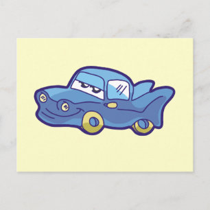 Blue Car Tshirts und Geschenke Postkarte