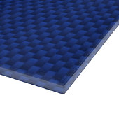 Blue Carbon Fibre like Decor Hintergrund Schneidebrett (Ecke)