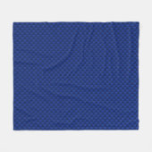 Blue Carbon Fibre like Print Decor Fleecedecke (Vorderseite (Horizontal))