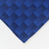 Blue Carbon Fibre like Print Decor Fleecedecke (Ecke)