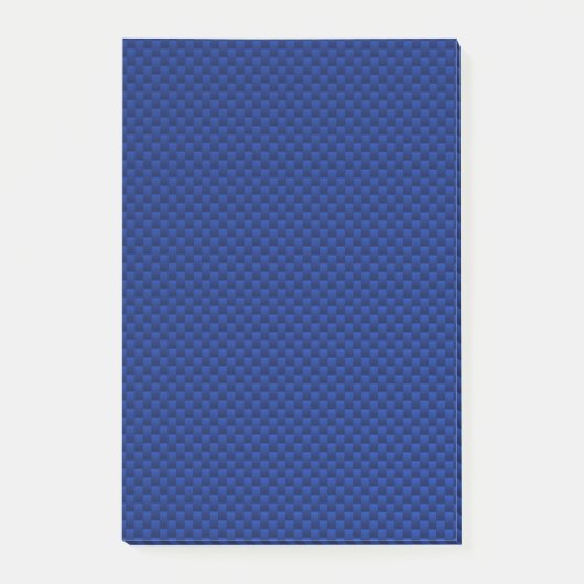 Blue Carbon Fibre like Print Decor Post-it Klebezettel (Vorderseite)
