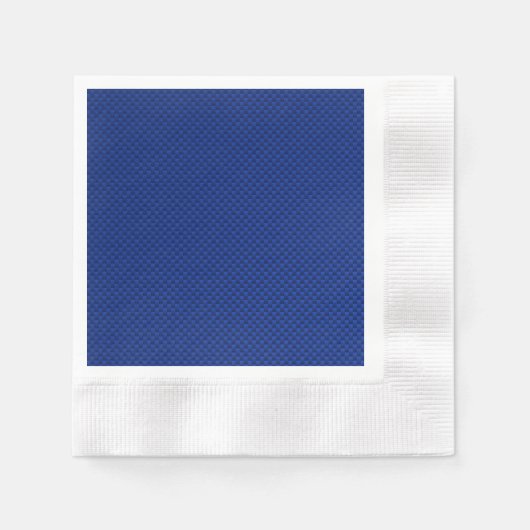Blue Carbon Fibre like Print Decor Serviette (Vorderseite)