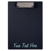 Blue Carbon Fibre Nautical Chrome Yacht Flag Print Klemmbrett (Vorderseite)