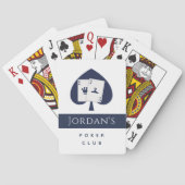 Blue Card Anzug Spade Poker Club Spieler Name Spielkarten (Rückseite)