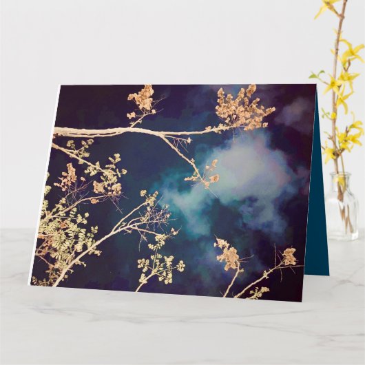 Blue Card Karte (Gelbe Blume)