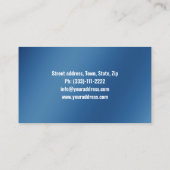 Blue Card: Wassertropfklammer Service Visitenkarte (Rückseite)