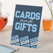 Blue Cards & Geschenke Abschluss Table Sockelschild (In Situ)