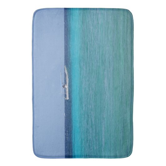 Blue Caribbean Badematte (Vorderseite Vertikal)