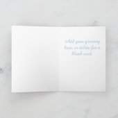 Blue Carnation Card Karte (Innenseite)