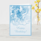 Blue Carnation Card Karte (Gelbe Blume)