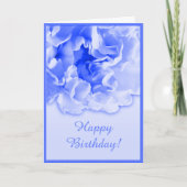Blue Carnation Card Karte (Vorderseite)
