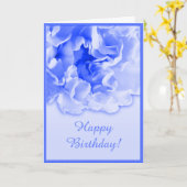 Blue Carnation Card Karte (Gelbe Blume)