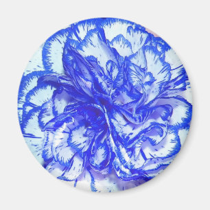 Blue Carnation Magnet