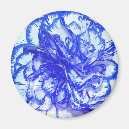 Blue Carnation Magnet (Vorne)