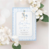 Blue Carousel Baby Boy Dusche Einladung