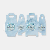 Blue Carousel mit Arch Balloons Boy Baby Dusche Geschenkschachtel (Ungefaltet)