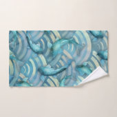 Blue Carp Koi Fischmuster Badhandtuch Set (Handtuch)