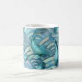 Blue Carp Koi Fischmuster Kaffeetasse (Mittel)