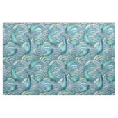 Blue Carp Koi Fischmuster Stoff (Fat Quarter (45,7 x 55,9 cm))