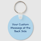 Blue Cartoon Car Schlüsselanhänger (Rückseite)