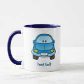 Blue Cartoon Car Tasse (Links)