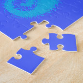 Blue Cartoon Seepferd Puzzle (Seite)