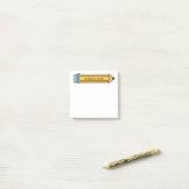 Blue Cartoon Stift Illustration Hinweise Ihres Nam Post-it Klebezettel (Auf Schreibtisch)