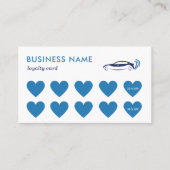 Blue Carwash Car Auto waschen Details Geschäft Treuekarte (Vorderseite)