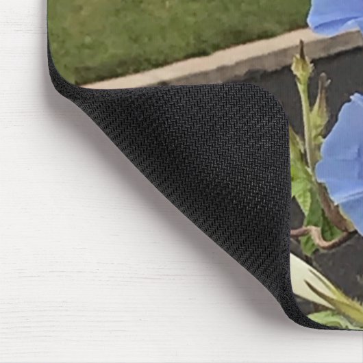 Blue Cascade Morning Glory Close-up Mousepad (Ecke)
