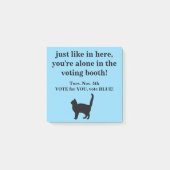 Blue Cat 2 Post-It Notes abstimmen Post-it Klebezettel (Vorderseite)