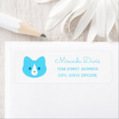 Blue Cat Address Label (Insitu)