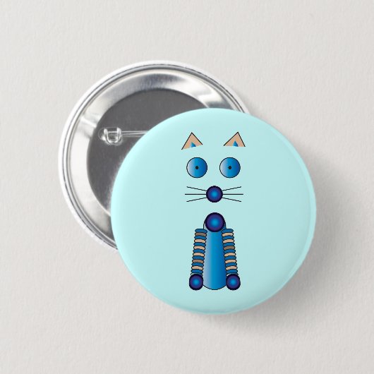 Blue CAT Button (Vorne & Hinten)
