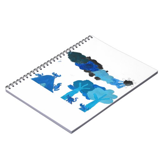 Blue Cat City Notizblock (Linke Seite)