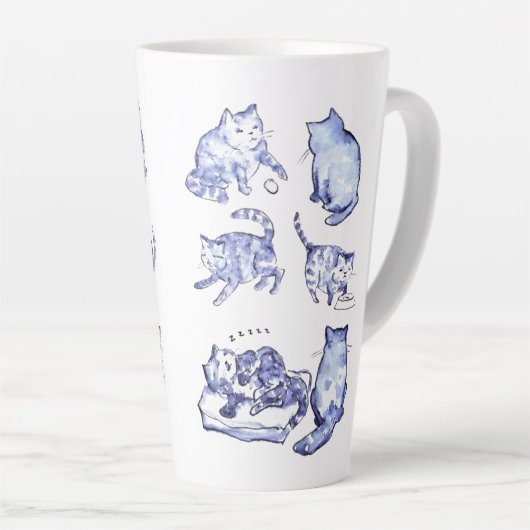 Blue Cat Cup Milchtasse (Rechte Ecke)